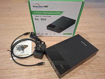 Dock HDD USB 3.0 3,5"/2,5" fino 20TB