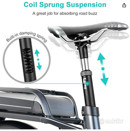 LERWAY Reggisella Ammortizzato per Bicicletta