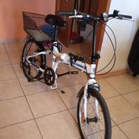 Bici bianca pieghevole