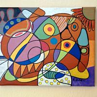 Quadro astratto 25x20 cm