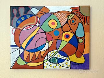 Quadro astratto 25x20 cm