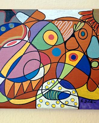 Quadro astratto 25x20 cm
