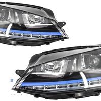 Fari 3D LED DRL VW Golf 7 VII Blue GTE