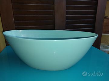 Vaso plastica color azzurro