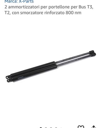 Ammortizzatori portello rinforzato vw volkwagen t3