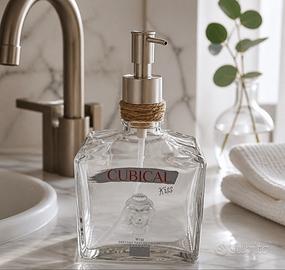 dispenser sapone artigianale in vetro