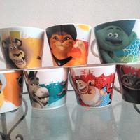 Set 7 Tazze dreamworks collezione completa 2017