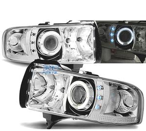 FARI PER DODGE RAM 94-01 LED OCCHI ANGEL CROMATO