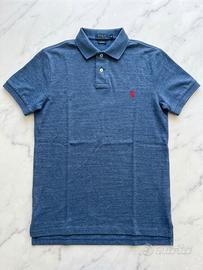 Polo Ralph Lauren originale blu melange - Taglia M