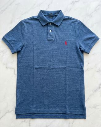 Polo Ralph Lauren originale blu melange - Taglia M