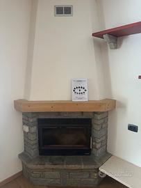 Camino termoventialto a legna Palazzetti +sasso