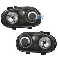 FARI VOLKSWAGEN VW GOLF 4 ANGEL EYES R32 FONDO NER