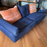 Divano design 3 posti in tessuto