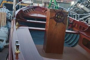 BARCA LANCIA IN LEGNO