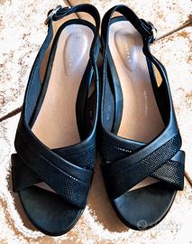 Sandali Donna Stonefly Vera Pelle Nera Taglia 38