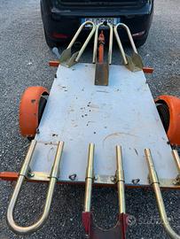 Carrello rimorchio portamoto coarva