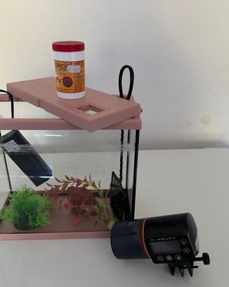 Acquario 30x15x40 completo +kit filtro e dispenser