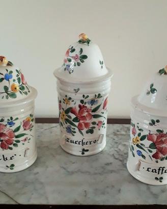 Trittico  ceramica decoro Vecchia Lodi, prima metà