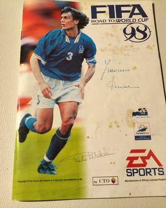 Manuale gioco PC FIFA 98 Road to World Cup italian