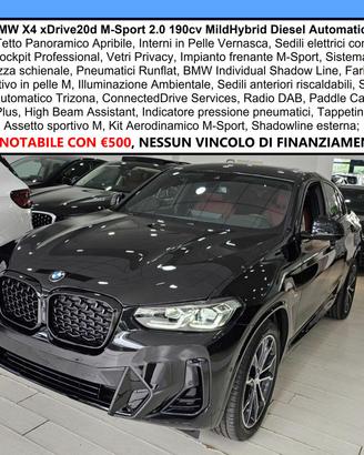 BMW X4 XDrive20d M-Sport C20" TETTO Navi CAM LED 