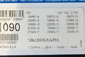 catene da neve konig E9 090