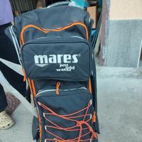 trolley borsone zaino subacqueo Mares 125 litri