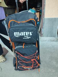 trolley borsone zaino subacqueo Mares 125 litri