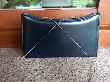 Pochette elegante blu