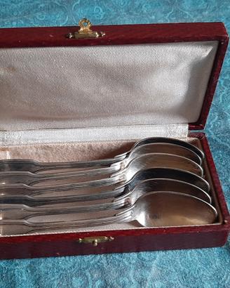 Set di 6 cucchiaini vintage francesi anni 20 