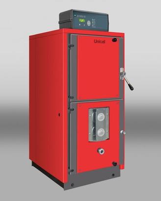 Caldaia a legna 34kW a fiamma inversa Unical NUOVA