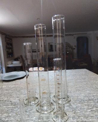 set in vetro da laboratorio 