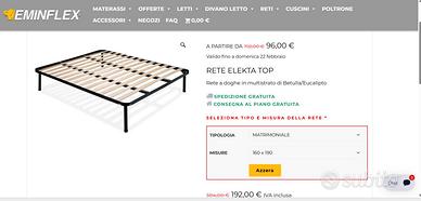 rete matrimoniale eminflex elekta top