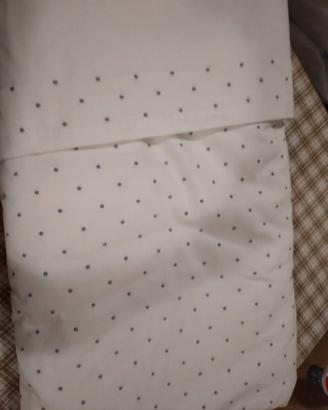 set lenzuola più piumone sfoderabile x carrozzina 
