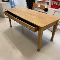 Tavolo da arredo in massello due cassetti