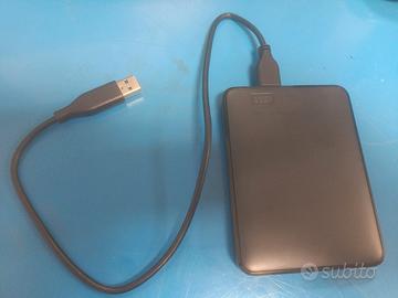 HD hard disk esterno WD 2Tb  USB 3.0 5000Mbits