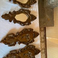 Set di specchi e appendini barocchi