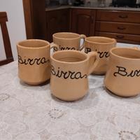 bicchieri da birra ceramica