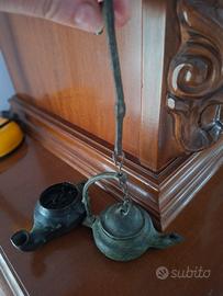Antiche lucerne ad olio.Oggetti da collezione 