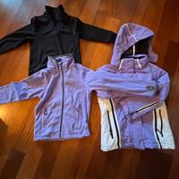 pantalone e giacca da sci con 2 pile