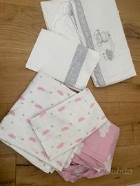 Set lenzuola lettino + piumino