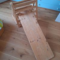 Triangolo di Pikler PIEGHEVOLE con rampa