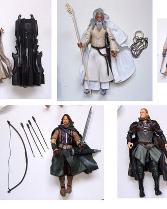 Lotto Action Figures di Signore degli Anelli