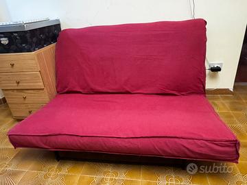 Couch Futon Ikea Singolo Pouf Letto Singolo Letto Futon Ikea