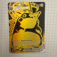 Pikachu block Gold carta pokemon