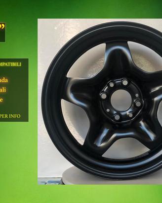 Cerchio in ferro 15" Originale PANDA a STELLA