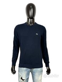Maglione Lacoste Uomo Girocollo Cotone Blu M