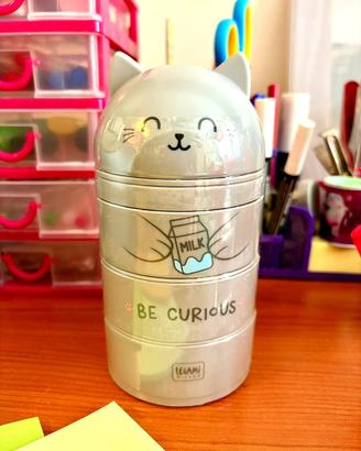 ORGANISER SCRIVANIA LEGAMI AWW- KITTY - NUOVO