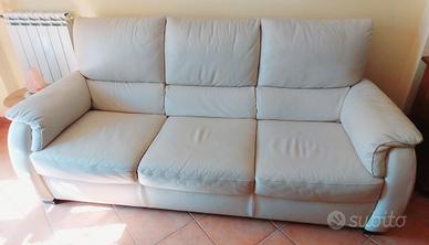 Divano in pelle 3 posti