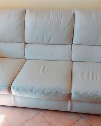 Divano in pelle 3 posti