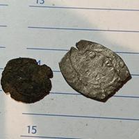 coppia monete antiche medievali 1 argento 